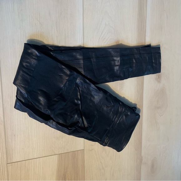 Spanx Black Faux Leather Leggings - Picture 5 of 5